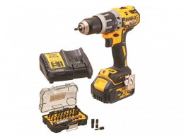 DEWALT Combi Drill 18V 1 x 4.0Ah Li-ion + 32 Piece Bit Set was 179.99 £159.99